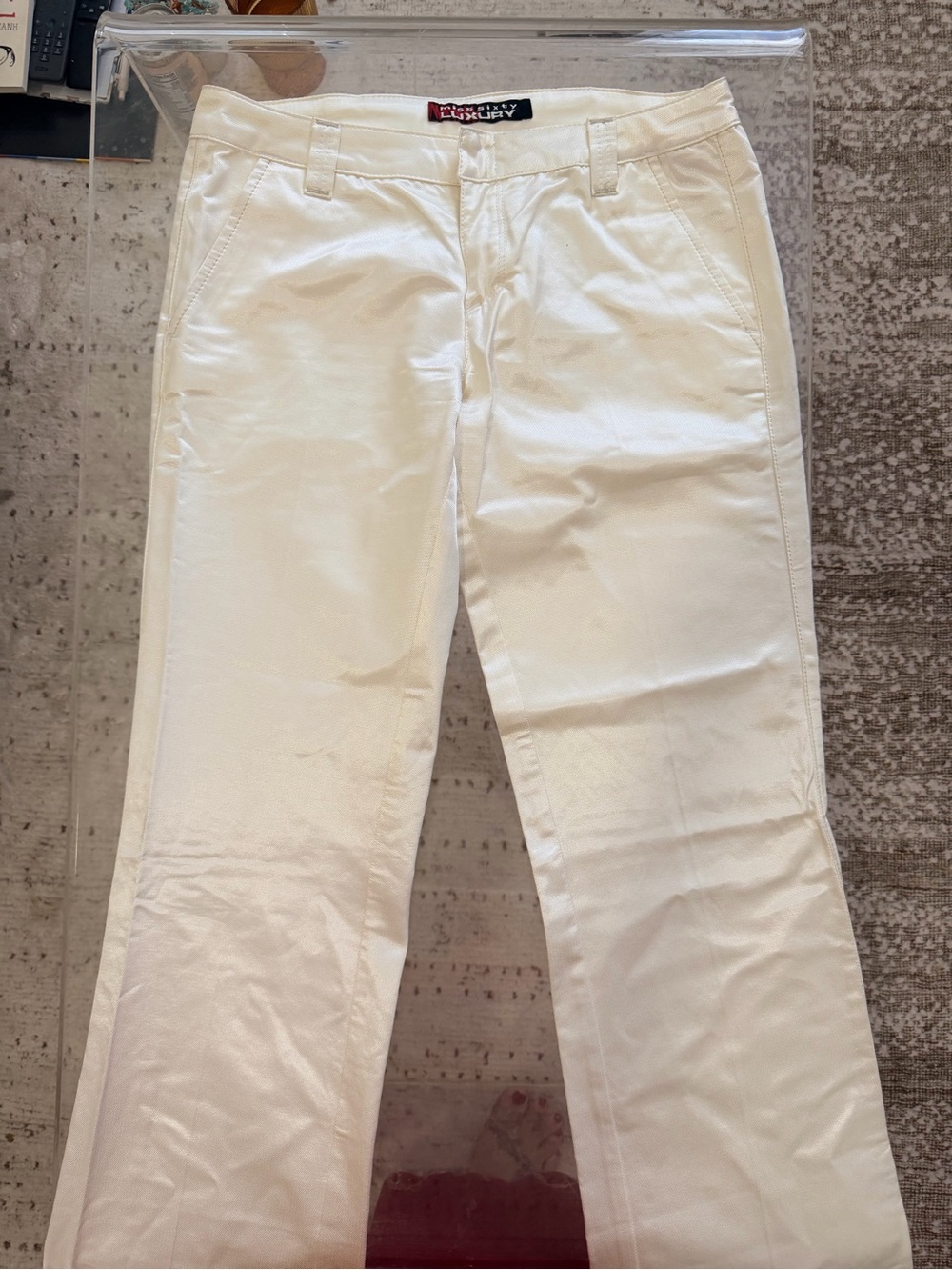 Miss Sixty Luxury White shiny Pants